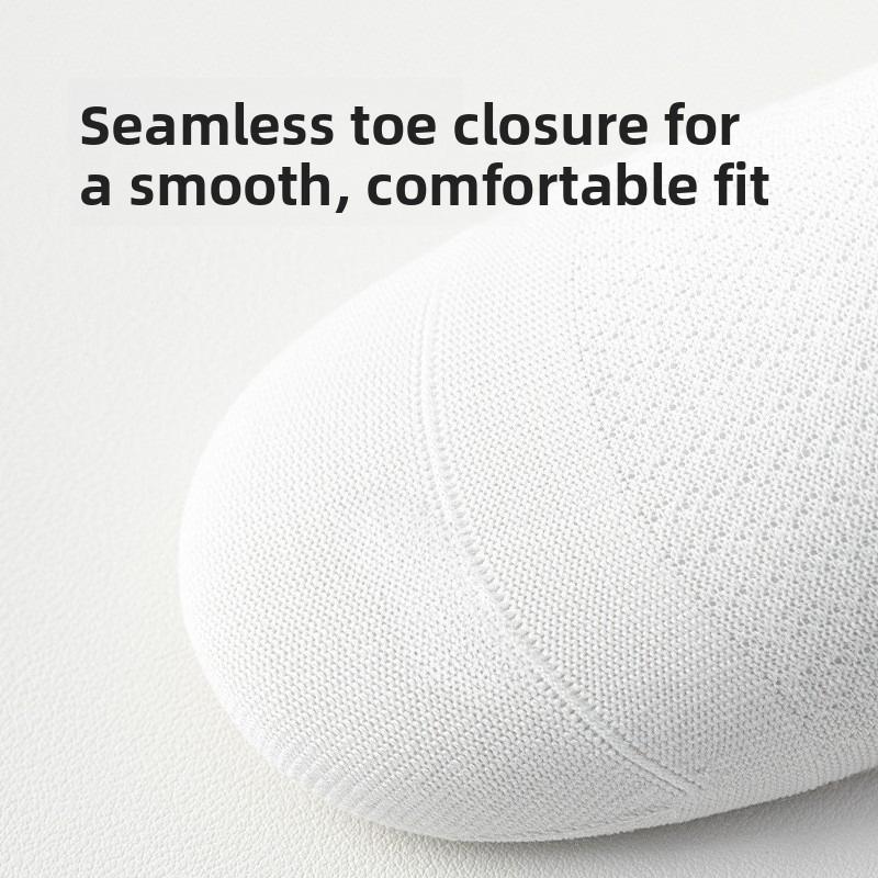 Pure Cotton Socks - Men's Summer Ultra-thin, Open-weave, Breathable Mid-calf Socks, Odor-resistant and Sweat-absorbent Cotton, Bone-free Socks