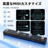 MIDI Footswitch MIDI Controller USB Connection Bluetooth Connection Built-in Rechargeable Battery Guitar Effects Pedal/Amplifier/DAW Control Compact L