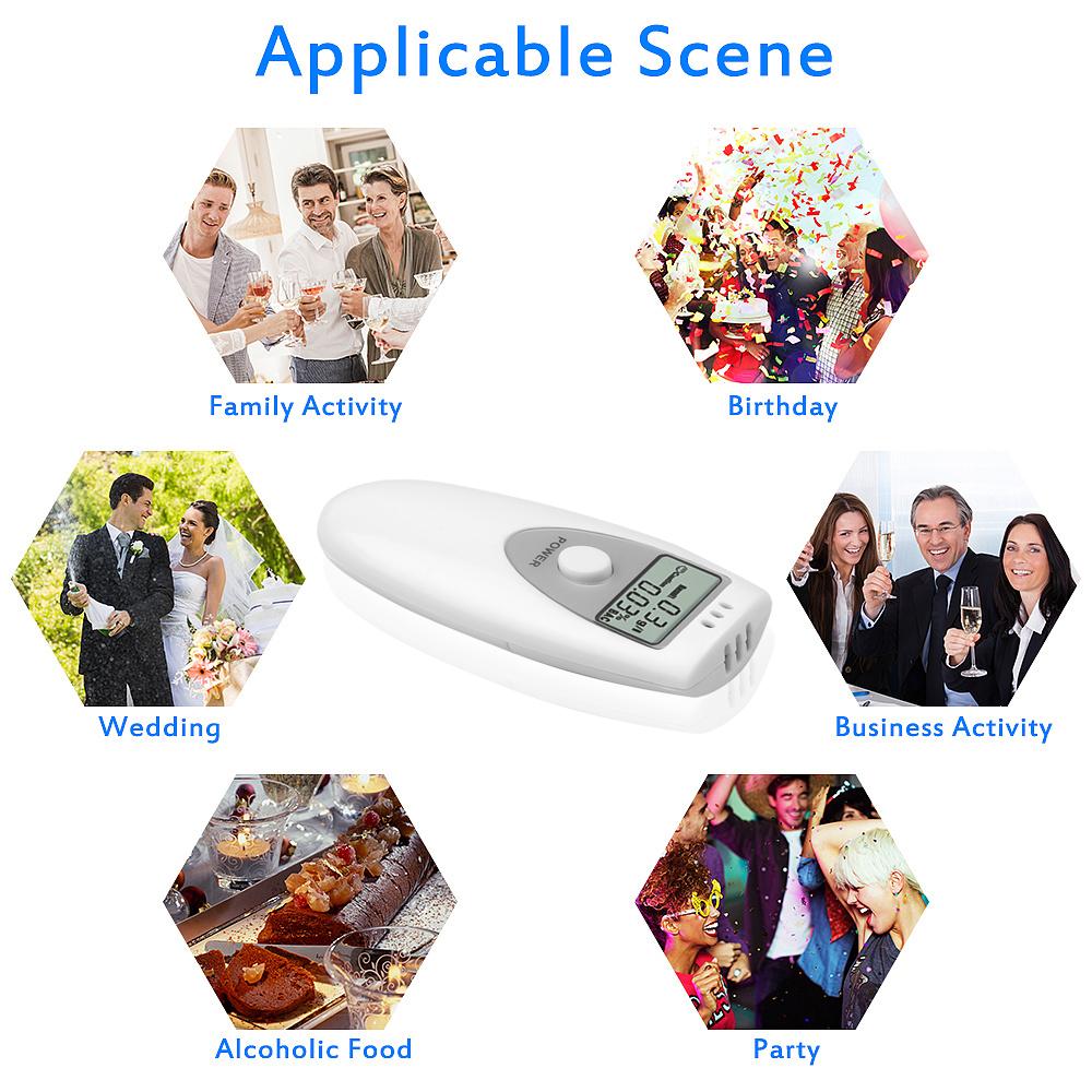 HX-64 Portable Alcohol Breath Tester With Car Keychain Device Backlight LCD Screen Breathalyser Device ar Electronics
