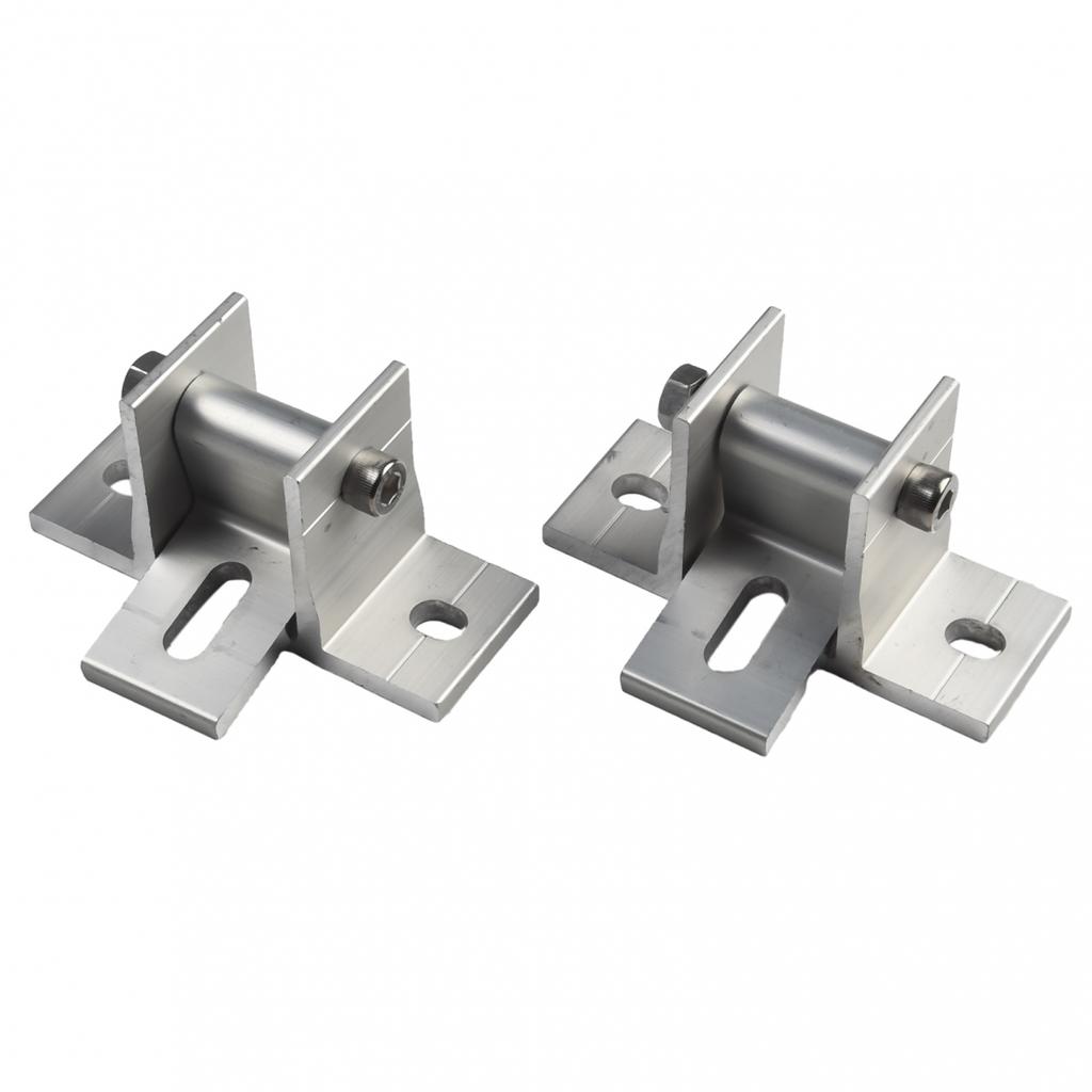Short Brackets Aluminum Alloy End Clamp Kit Flat Roof Mounting Solar Holder