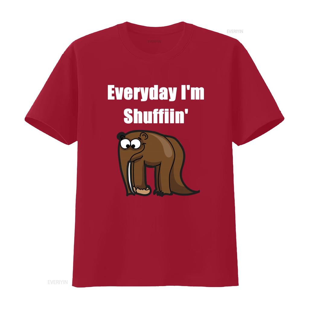Everyday IM Shufflin Classic T Shirt Funny Cartoon Lover vintage Washed Versatile Stretched Slightly streetwear Casual