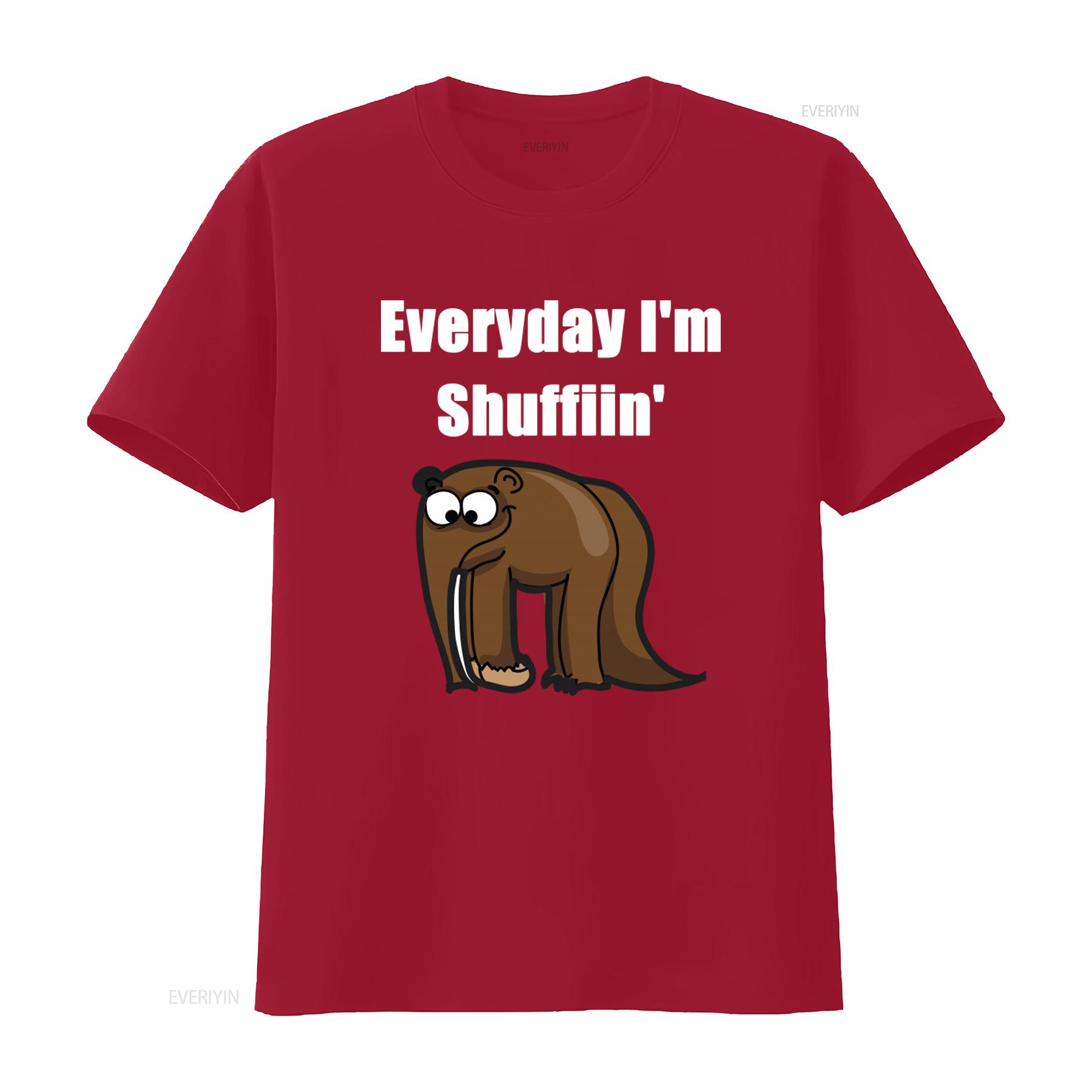 Everyday IM Shufflin Classic T Shirt Funny Cartoon Lover vintage Washed Versatile Stretched Slightly streetwear Casual S
