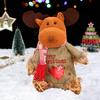 3Pcs Christmas Gift Bags Snowman Santa Elk Patterns Decorative Candy Bags
