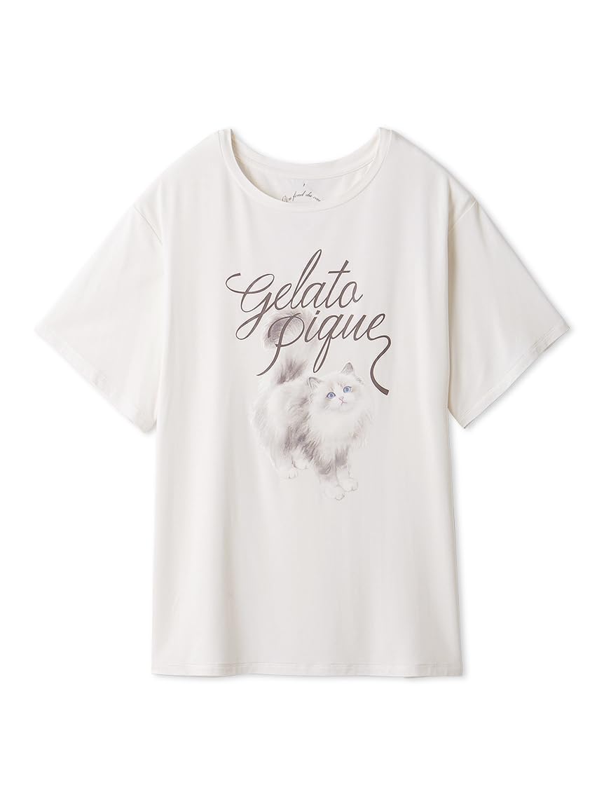 

Gelato Pique CAT Print T-Shirt (PWCT252263IVRF)