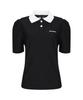 KANDINI Black Light Puff Collared Shirt
