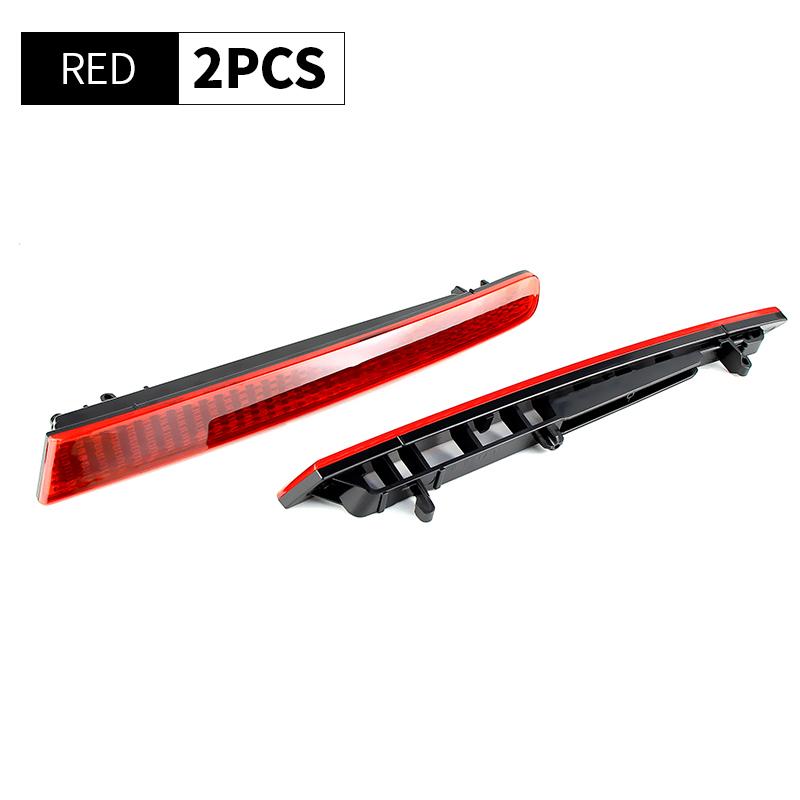 2PCS For Ford Explorer 2011-2015 Rear Bumper Reflector Cover Shell No Bulb OME# BB5Z 15A449 C,BB5Z15A449C Car Accessories Red lens No bulb