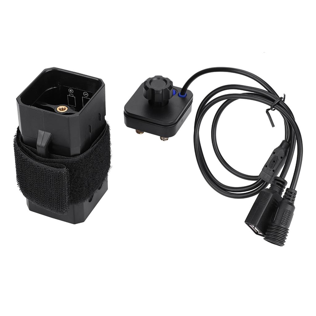 18650 Waterdichte Batterijpakket Behuizing Cover USB DC Dubbele Interface Voor Fiets Fietslamp