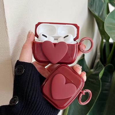 Cartoon 3d Relif Shockproof Earphone Case For Apple Airpods Pro 2 1 2nd 3 Cute Lovely Heart Ins Love Wireless Bluetooth Cover