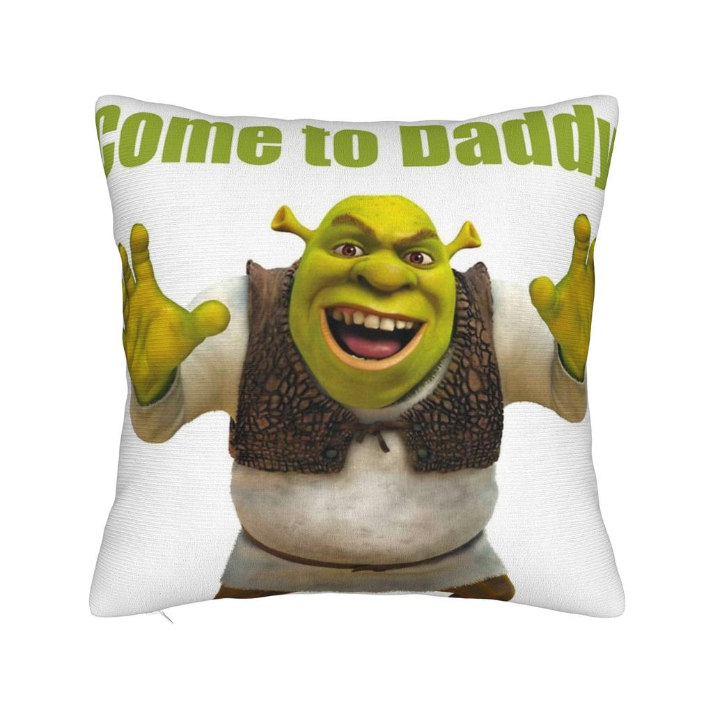Funny Shreks Meme Pillowcases Merchandise Soft Cushion Cover Decor  Pillow Case Cover Seat Multi-Size