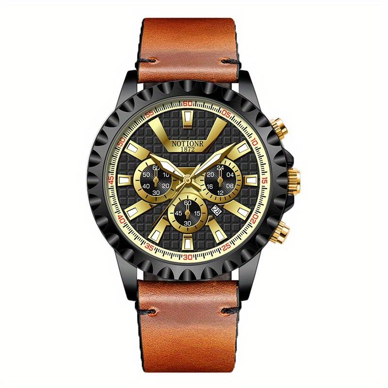 Notionr Men S Watch Business Men S Pu Strap Watch A Variety Of Colors Available