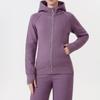 Women's Scuba Slim-fit Full Zip Fleece-lined Hooded Sweatshirt for Casual Sport & Yoga