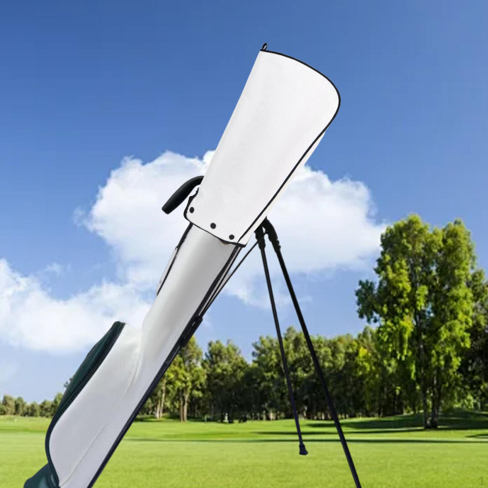 

Bag Rain Protection Accessories Waterproof Stand Cover Protector Sleeve for Driving Range Travel White