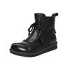 Ethnic Soft Leather Small Short Boots Women's 2025 Winter New Velvet Warm Cotton Boots Beef Tendon Soft Bottom Non-slip Martin Boots