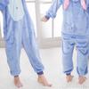 Dospělý Flanel Cartoon Animal Blue and Pink Interstellar Baby Jednodílné pyžamo Toaletní verze Dětská performance kombinéza Dárek k narozeninám
