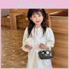 Stylish Crossbody Kids Bag With Cute Bow And Pearl Chain Trendy Design Korean