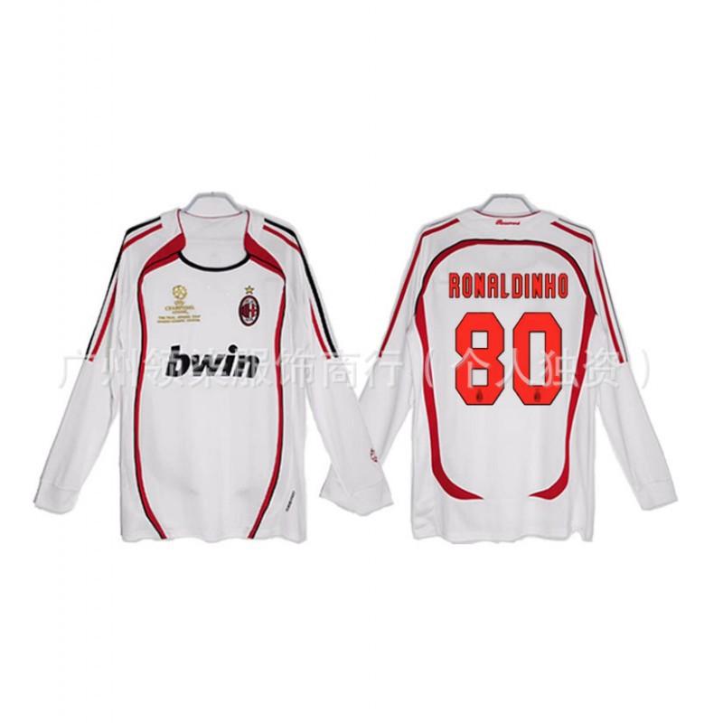 AC Milan Retro Jersey 0607 Season Kaka Maldini Ronaldinho Pirlo Collectibles Football