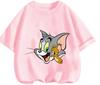 Summer Round Neck T Shirt Cute Kawaii Tom And Jerry Cartoon Print Casual Street Wear Kids Boys Girls 3 14 Years