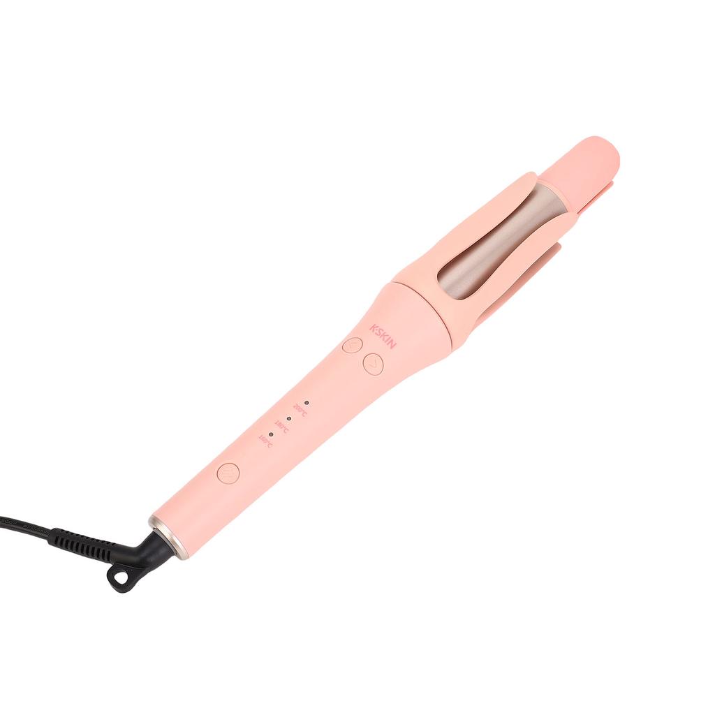 Automatic Hair Curler 3 Temperature Settings Auto Shut Off Anti Scald Rotating Curling Wand for Hair