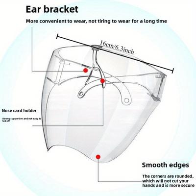 Maschera Protettiva Antiappannante Antivento Antipolvere per Moto, Plastica, per Adulti, Accessorio Moto
