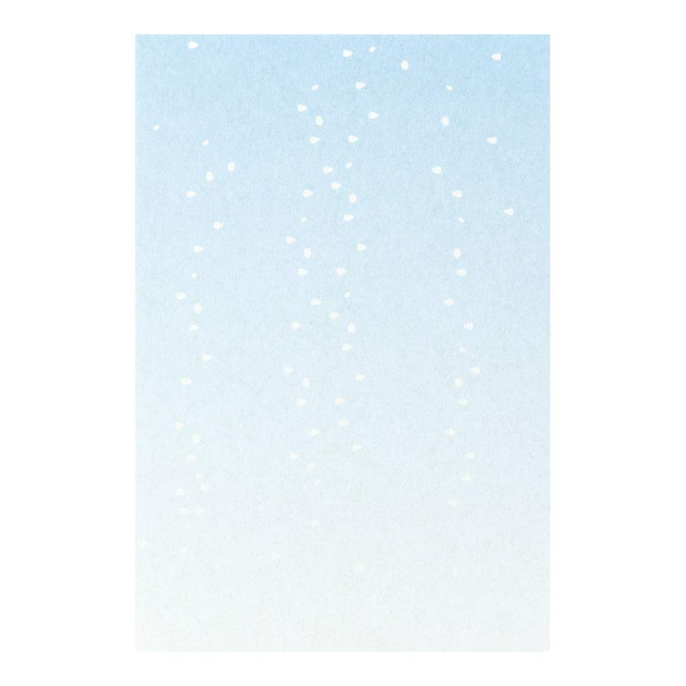 DESIGNPHIL MIDORI Flower 88159006 Postcard, Dust, Blue,