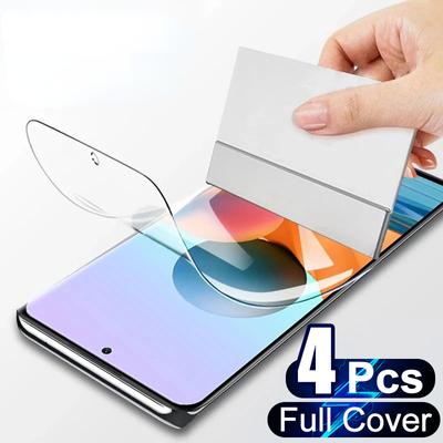 4Pcs Hydrogel Film Für Redmi Hinweis 10 11 Pro 10S 11S 10A 10C Screen Protector Xiaomi Redmi hinweis 8 9 Pro 9S 9T 9A 9C Nicht Glas
