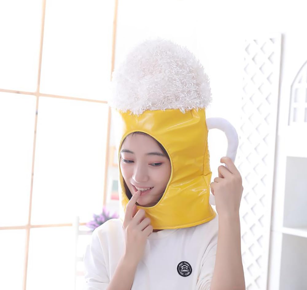 Cedar Eight Funny Headgear, Cute Cosplay Costume for Halloween, Events, School Festivals, and More (Beer)