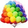 100pcs, Colorful Latex Balloons, Carnival Decor, Wedding, Birthday, Graduation, Holiday, Celebration , Indoor, Party Supplies