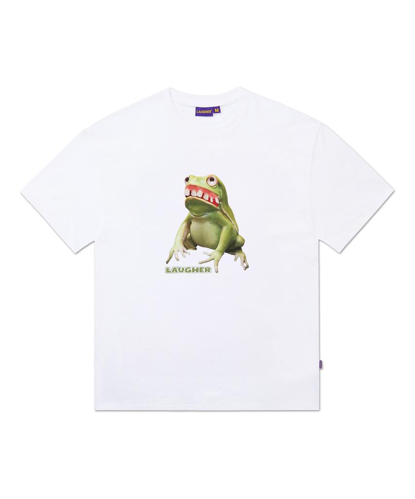LAUGHER Ugly Frog T-Shirt - White