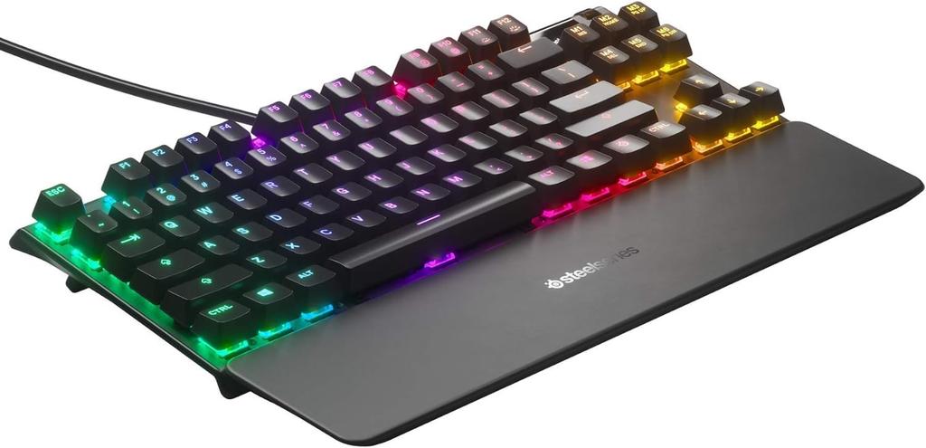 SteelSeries Apex 7 TKL US Red Switch Gaming English OLED 64646 Keyboard, Tenkeyless, Wired, Layout, Display,