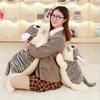 Adorable Grey Cat Plush Pillow Toy For Girls, Pp Cotton Filling, Short Plush Fabric, 25cm-55cm