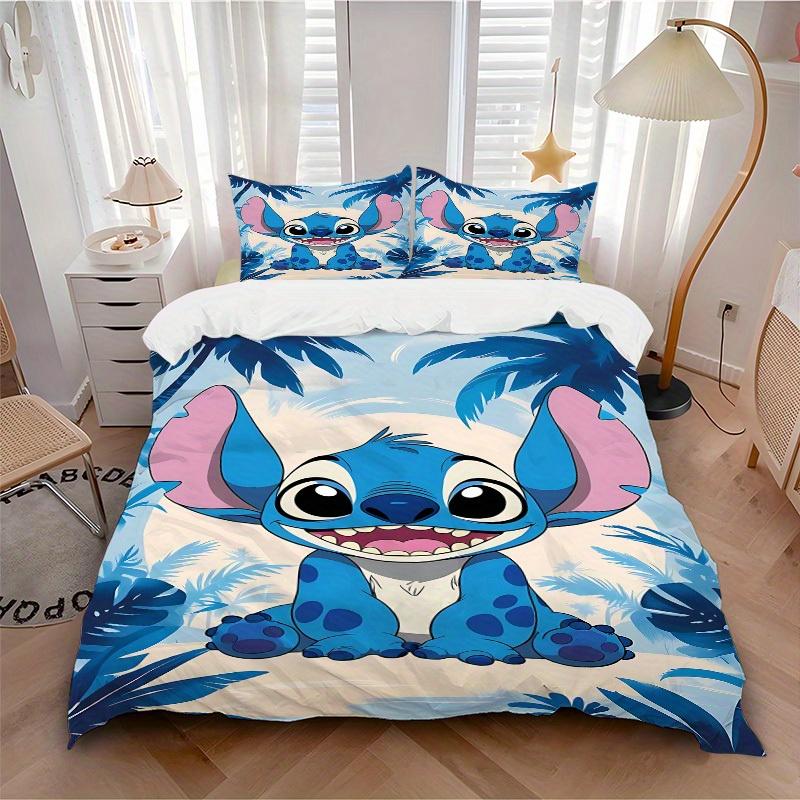 

3pcs Stitch Jungle Adventure 1 Cover+2 Pillowcases, Pillow Inserts Not Included, Machine Washable, All-Season Use, Teen and Adult Rooms133 135x200cm