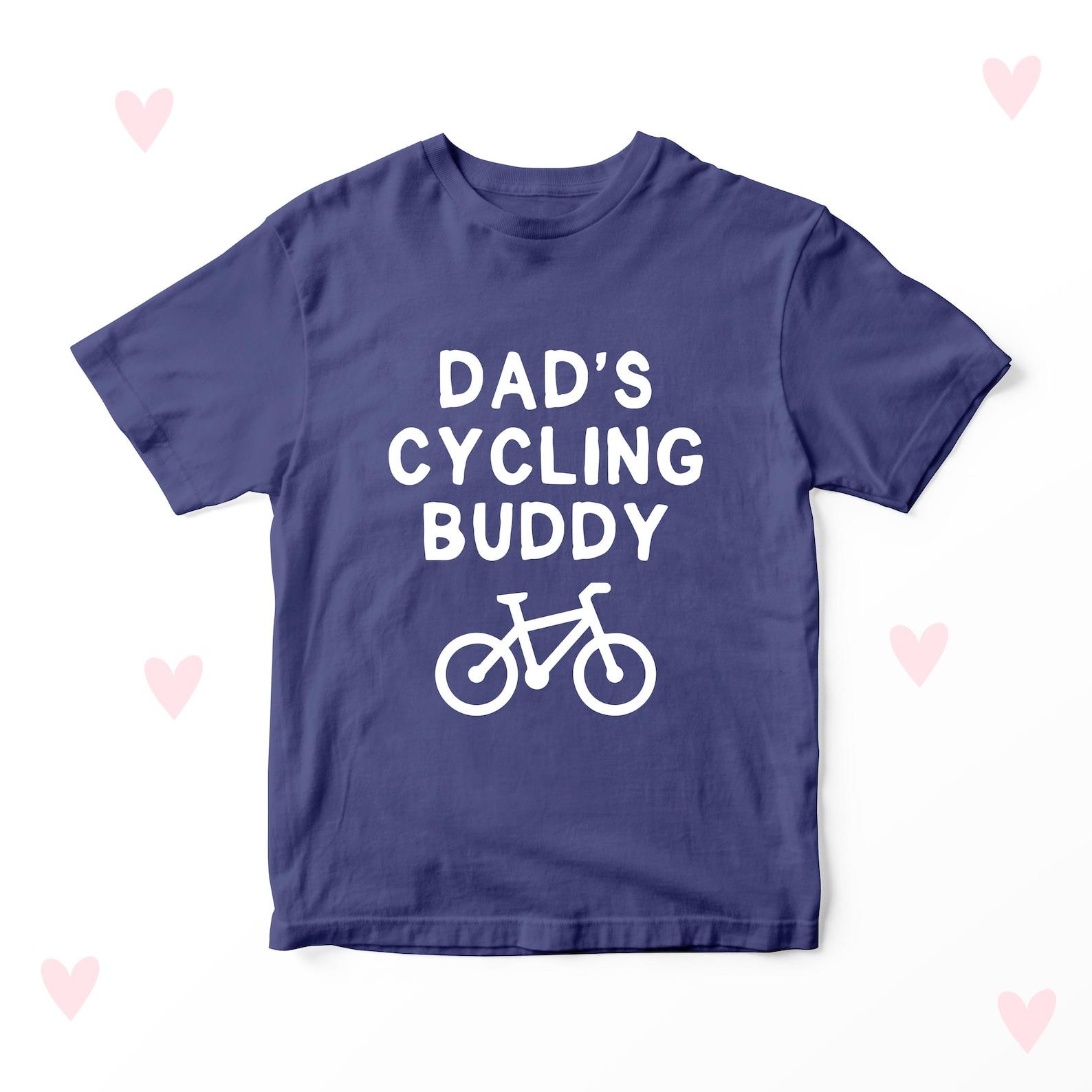 Kids Cycling T-Shirt: Daddy s Biker Buddy - Personalized Cotton Tee 150
