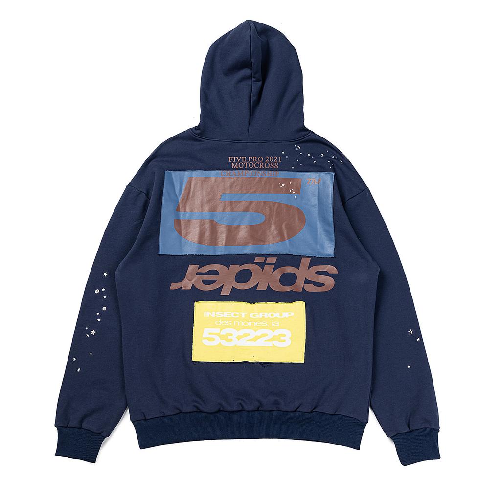 Sp5der European and American hip hop singers with the same printed letters 555555 men and women couples sweater hoodie trend