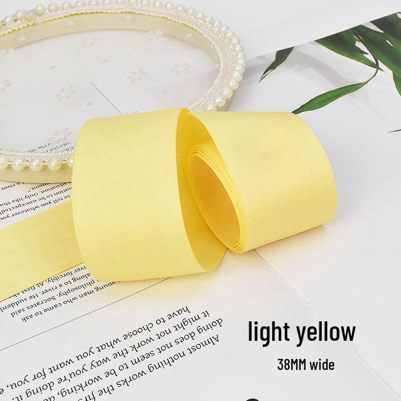 38MM Korean Matte Cotton Ribbon Hair Accessories for DIY Clips