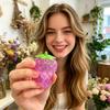 Mini Fruit Shaped Stress Relief Squeeze Toy Random Style Soft Gel Sensory Decompression Handheld Fidget for Office Home School