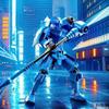 13-Joint Articulated Mecha Figure: 3D Toy Armor for Kids' Creative Assembly