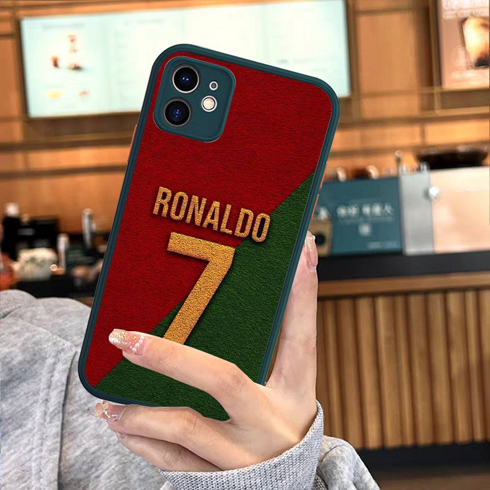 Famous Football Players C-CR7 For Silicone Matte Phone Case For iPhone 16 Pro Max 15 14 13 12 11 X XS MAX
