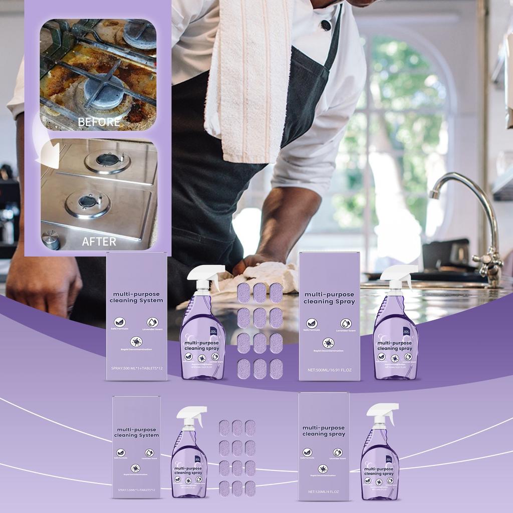 Multi-purpose Stain Cleaning Spray Powerful Cleaning Oil Removing Stain Removing Kitchen Bathroom Cleaner Spray120ml