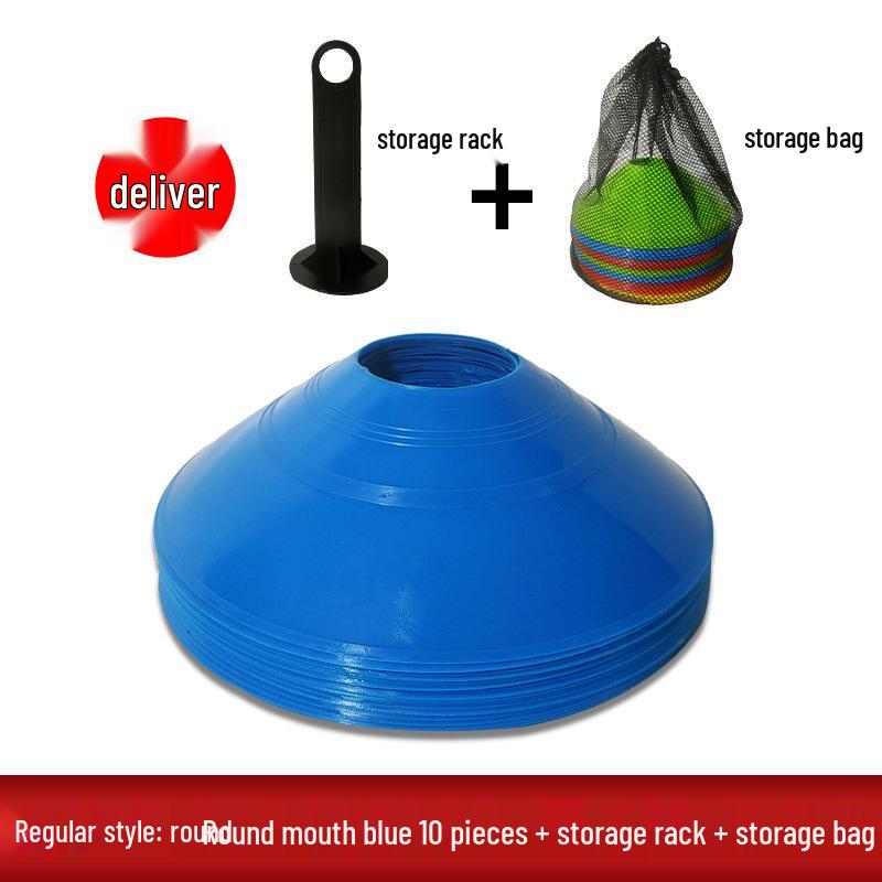 Zestaw dysków z numerowanym logo: Blokada drogowa Butterfly Pier do treningu piłkarskiego