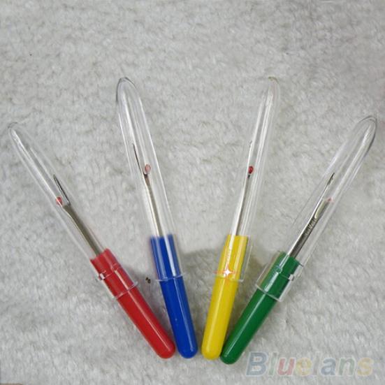 4Pcs Plastic Handle Craft Thread Cutter Seam Knife Stitch Unpicker Sewing Tool
