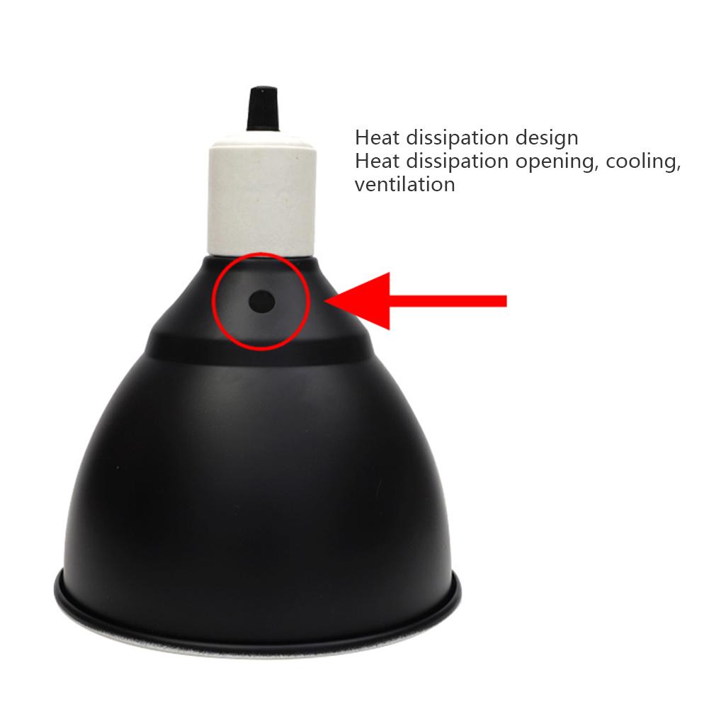 Reptile Heating Lampshade 110V 220V Lizard Snake Climbing Pet Insulation Heating Lamp Pet Heat-resistant Heating Lamp Holder