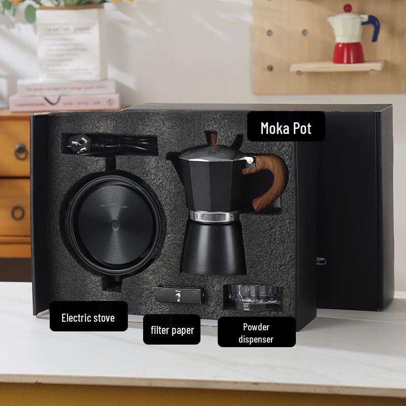 

Подарочный набор кофеварки мока Shangqi на 6 чашек с электрической плитой