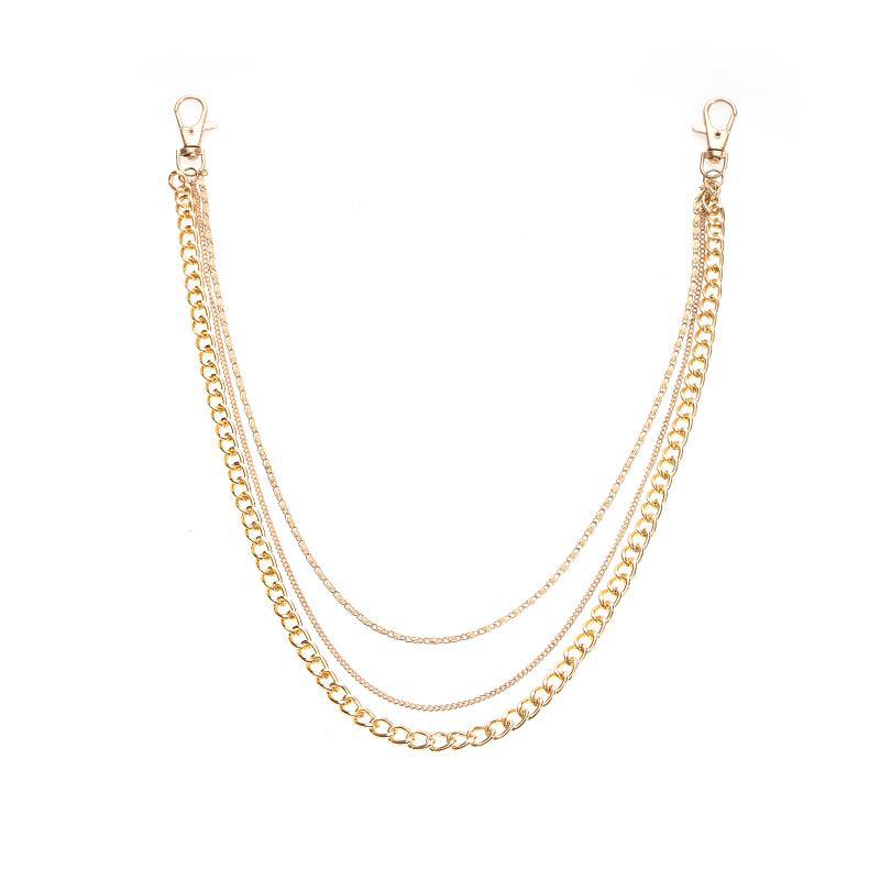 

Цепочка для тела в стиле панк-хип-хоп, модный пояс, цепочка на талию для женщин и мужчин, цепочка для брюк, многослойный брелок для брюк, ювелирные изделия, джинсы, подарки золотой