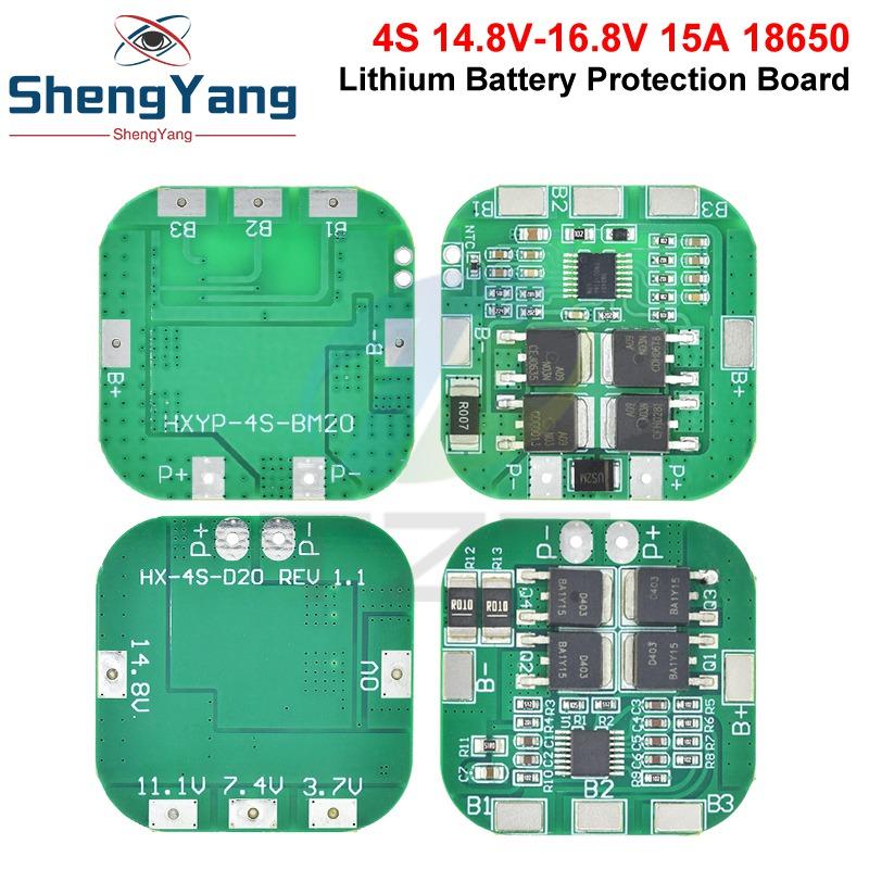 1/5PCS 4S 14.8V / 16.8V 20A peak li-ion BMS PCM battery protection board bms pcm for lithium LicoO2 Limn2O4 18650 li battery