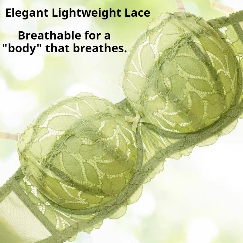 French Lace Seamless Bra Large Breasts Make You Look Smaller Ultra-thin Small Breasts Push-up Anti-sagging Nude Bra
