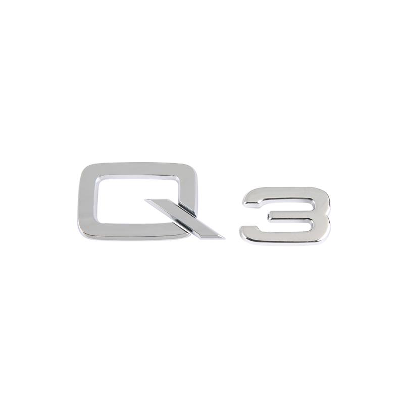 3D Chrome Glossy Black ABS TDI TFSI Car Rear Emblem Sticker for 4HGVI A1 A3 A4 A5 A6 A6L A7 A8 S3 S6 Q3 Q5 Q7 TT S RS