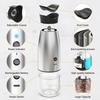 Gravity Electric Salt and Pepper Grinder Set, USB Rechargeable, No Battery Needed, Adjustable Coarseness, Automatic Mill Grinder with Warm LED Light,