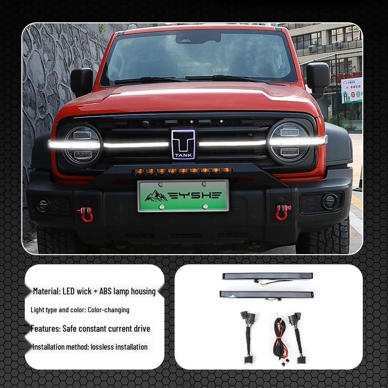 Tank 300 Yellow LED Grille Spotlight and Emblem Ambient Light Kit
