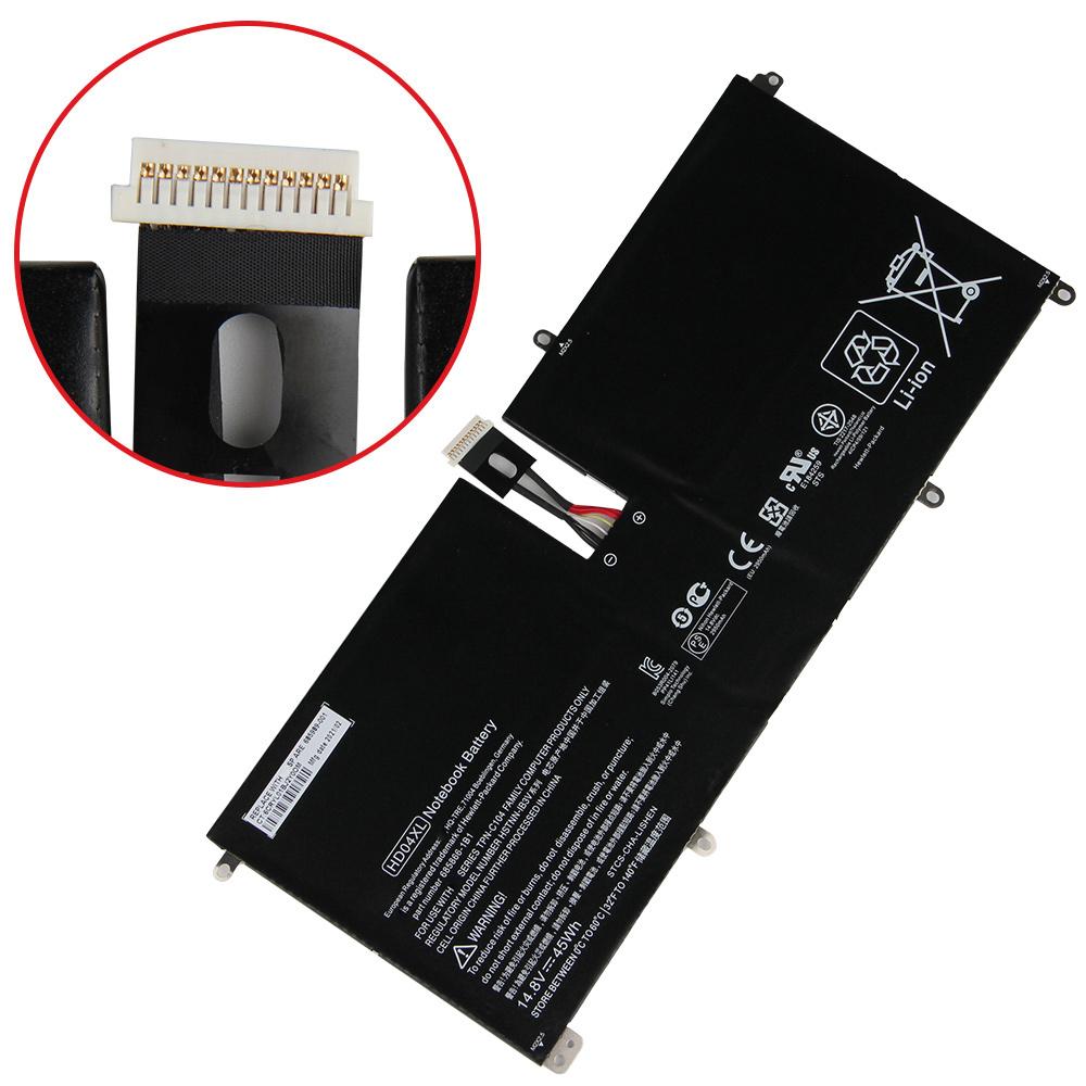 Rechargeable Lithium Battery For HP Envy Spectre XT HSTNN-IB3V 13-2120tu TPN-C104 13-2095ca 685989-001 HD04XL Laptop Battery 45Wh