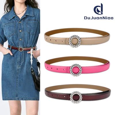 Leather Women'S Belt Cowhide Simple Match Casual Pants Jeans Decorative Women'S Belt